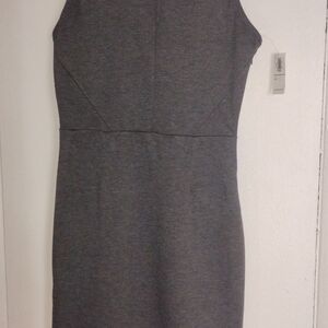 Old Navy Gray Halter Sheath Midi Dress